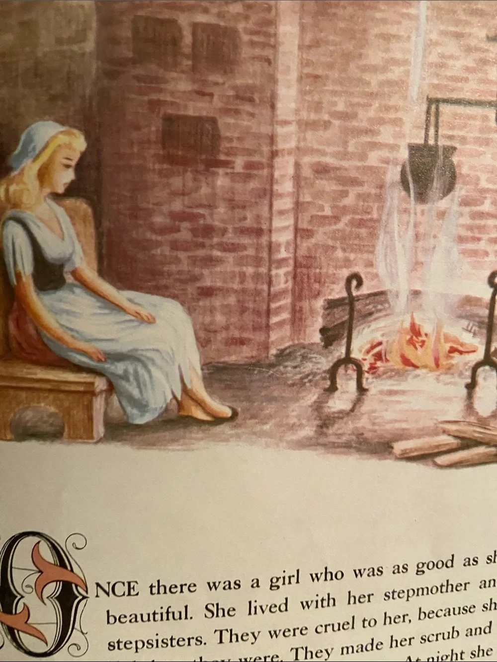 Cinderella Classic Fairy Tale Tales kid’s book Vintage 50s 1950s illustrations